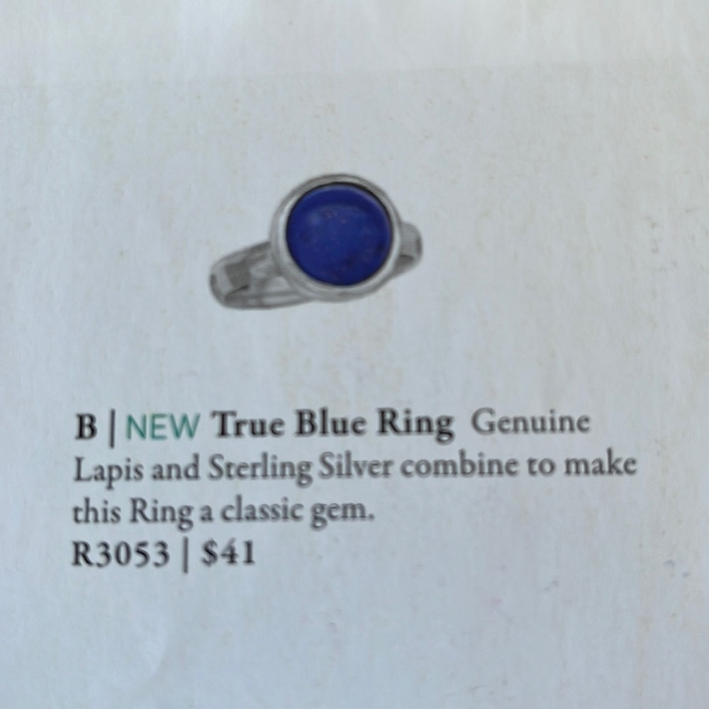 True blue ring
